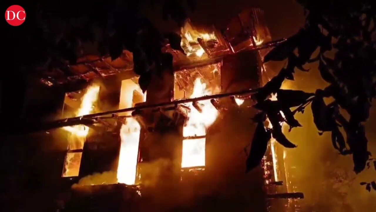 J&K: Several houses gutted in Handwara killing many domesticated animals