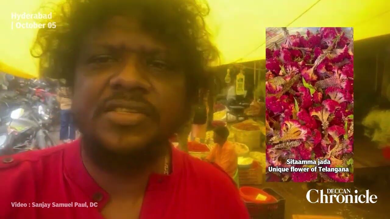 The Dasara is the season for the flowers - the people of Telangana celebrate the festivals of life