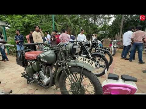 Vintage Cars and Motorcycles Prior to 1965 Displayed in Hyderabad