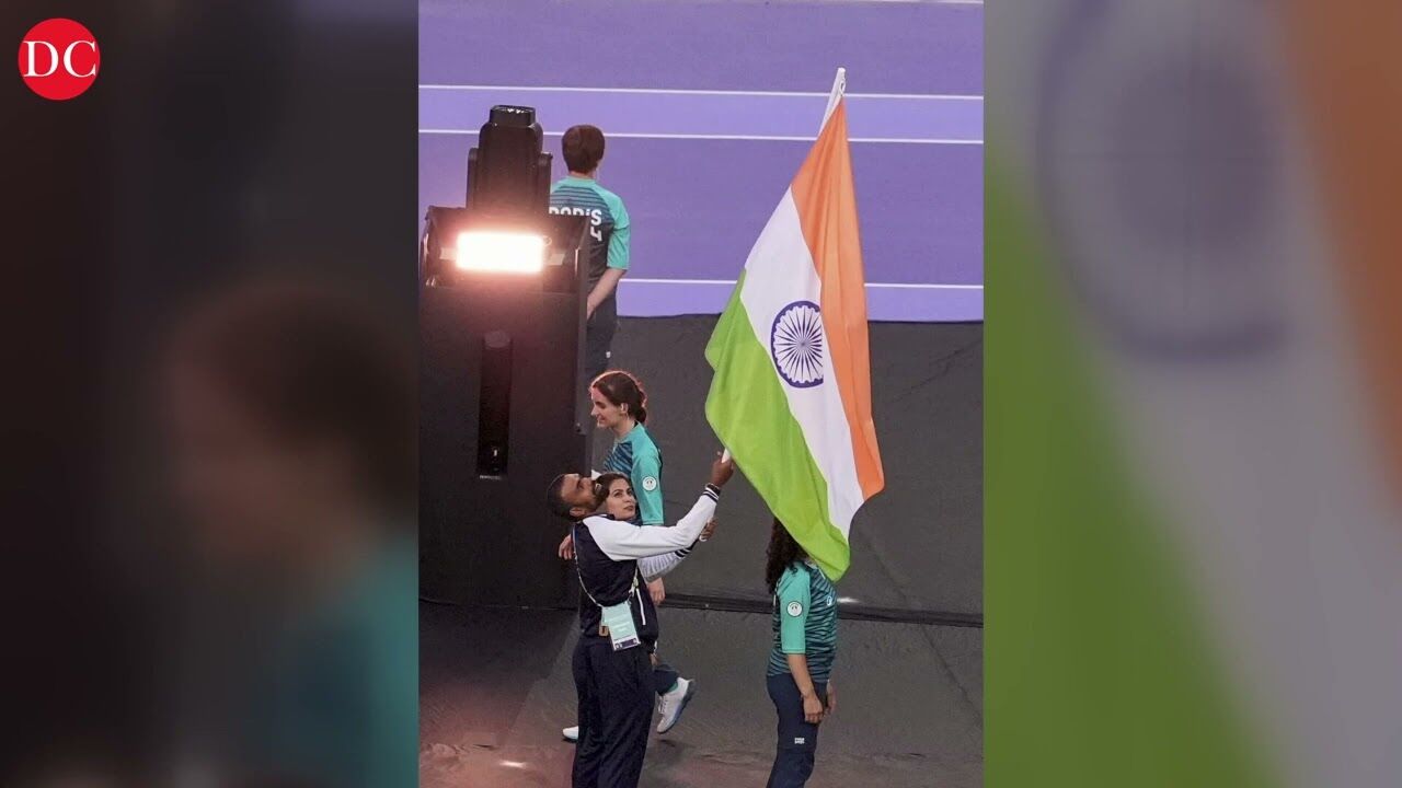 Sreejesh and Bhaker lead India as flag bearers at Paris Olympics closing ceremony